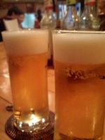 ハックルベリィのビール.JPG